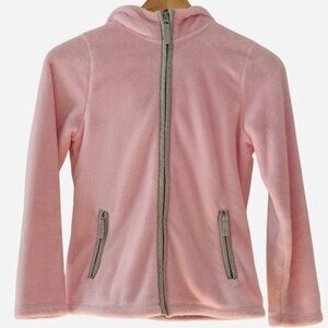LAND'S END pink soft hooded jacket size 10-12